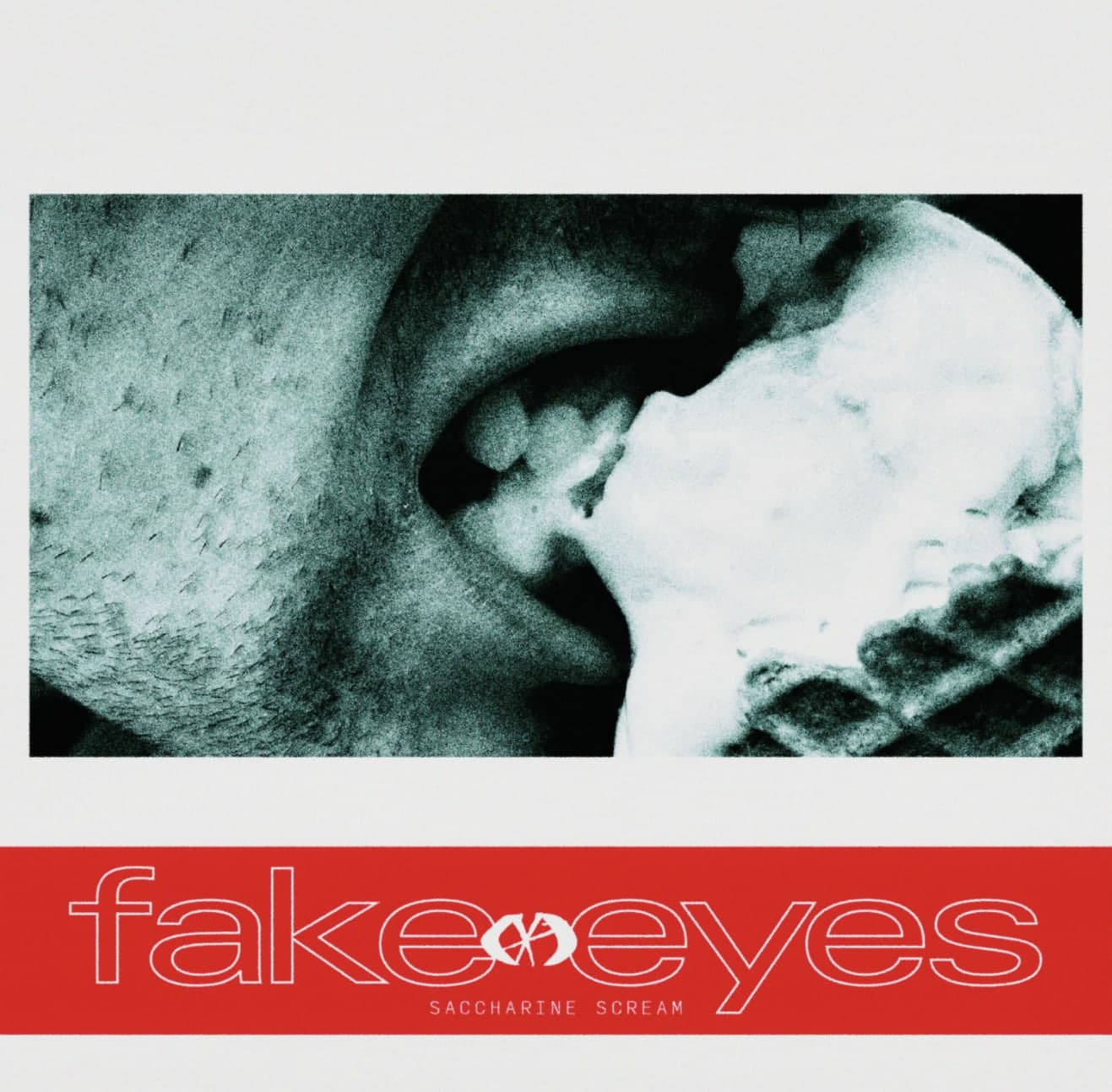 Saccharine Scream by Fake Eyes album cover art - Shoegaze, 90s Alt Rock, Alt Rock, Emo, Grungegaze